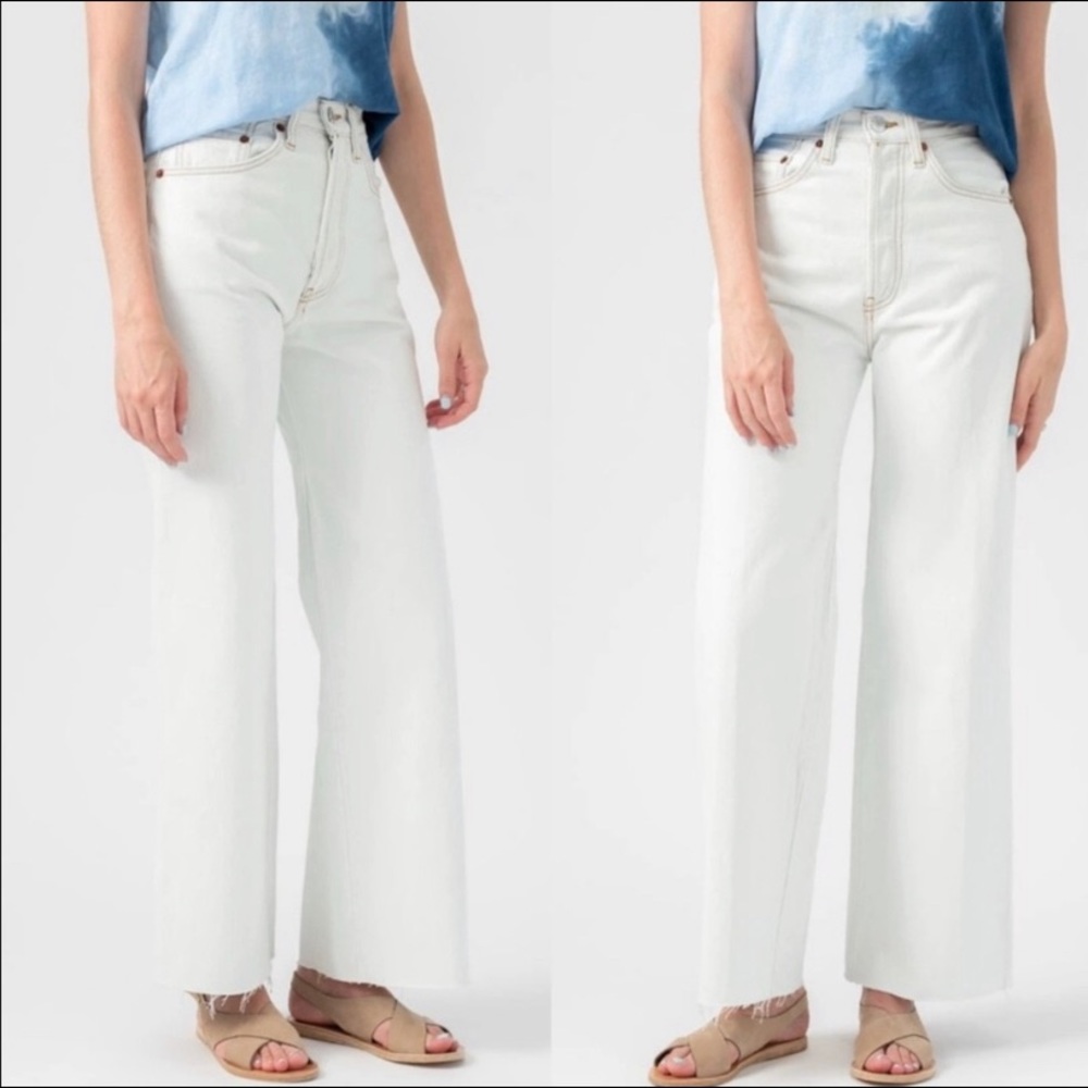Re/Done Levi’s Jeans Wide Leg Crop High Rise 30
